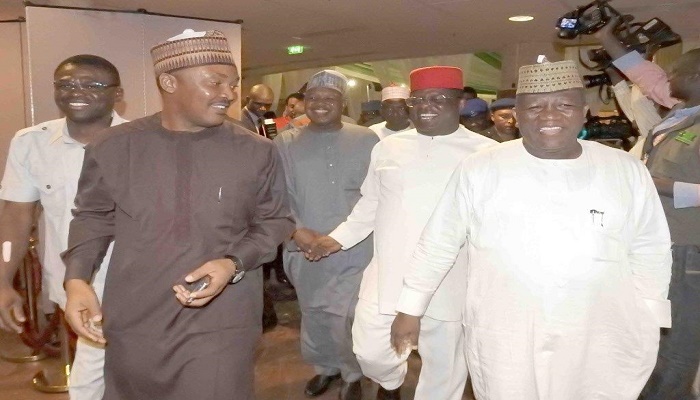 Nigeria Governors’ Forum Chairman In Aso Vila for the Forum’s Meeting