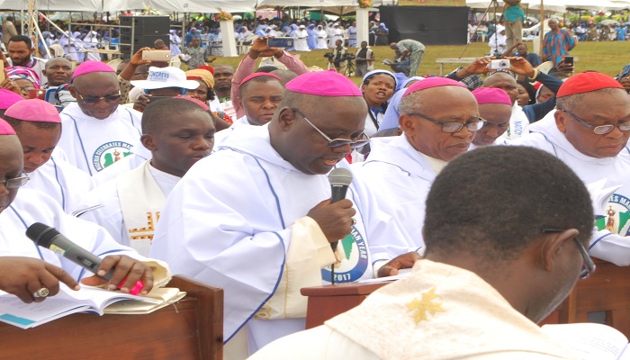 The Catholic Bishops’ Conference of Nigeria courtesy call on His Excellency Mohammadu Buhari