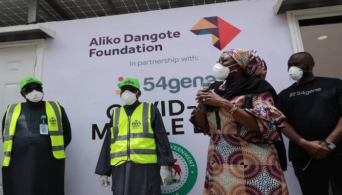 After N2bn donation, Aliko Dangote Foundation Engages 54gene Laboratory to Conduct 1,000 COVID-19 Test per Day in Kano