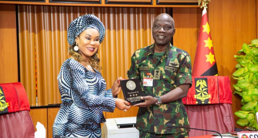 VIRAL VIDEO OF NIGERIAN ARMY FEMALE PERSONNEL: WOMEN AFFAIRS MINISTER VISITS CHIEF OF ARMY STAFF